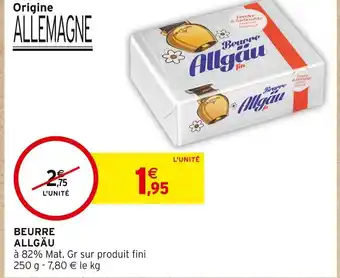 Intermarché ALLGÄU BEURRE offre