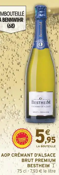 Intermarché BESTHEIM AOP CRÉMANT D'ALSACE BRUT PREMIUM offre
