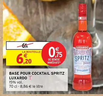 Intermarché BASE POUR COCKTAIL SPRITZ LUXARDO offre