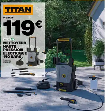 Brico Dépôt NETTOYEUR HAUTE PRESSION ELECTRIQUE 140 BARS offre