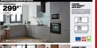 Brico Dépôt CUISINE BALSAMITA GRIS MAT offre
