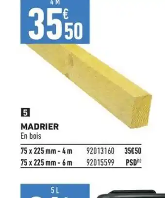 Brico Cash MADRIER offre