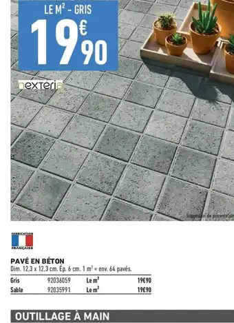 Brico Cash PAVÉ EN BÉTON offre