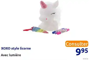 Action Xoxo style licorne offre