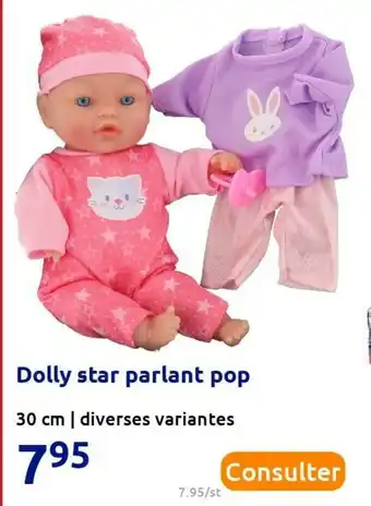 Action Dolly star parlant pop offre