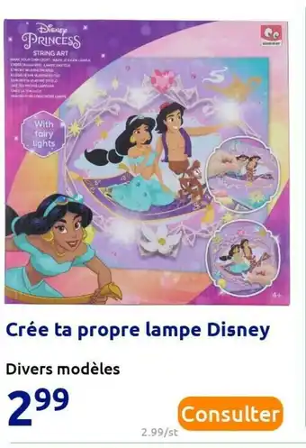 Action Disney crée ta propre lampe offre