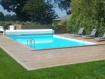 Brico Cash Piscine bois en kit rectangle Oceano - 9.20 x 5.20 x 1.44 m offre