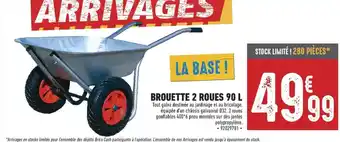 Brico Cash BROUETTE 2 ROUES 90 L offre