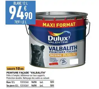 Brico Cash PEINTURE FAÇADE "VALBALITH" offre