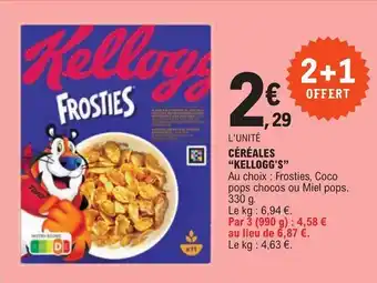 E.Leclerc CÉRÉALES "KELLOGG'S" offre