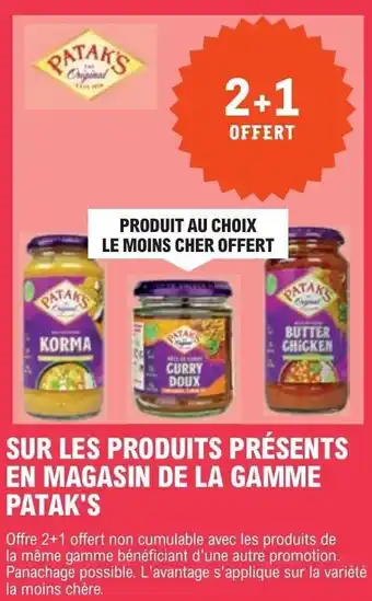 E.Leclerc SUR LES PRODUITS PRÉSENTS EN MAGASIN DE LA GAMME PATAK'S offre