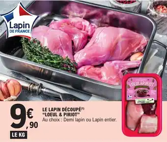 E.Leclerc LE LAPIN DÉCOUPÉ (1) "LOEUL & PIRIOT" offre