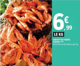 E.Leclerc CREVETTES ROSES CUITES*(5)(6) offre