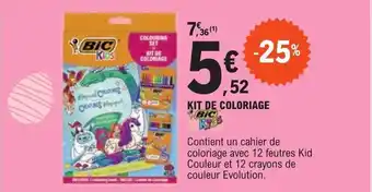 E.Leclerc KIT DE COLORIAGE offre