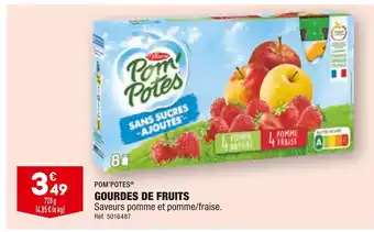 ALDI POM’POTES GOURDES DE FRUITS offre