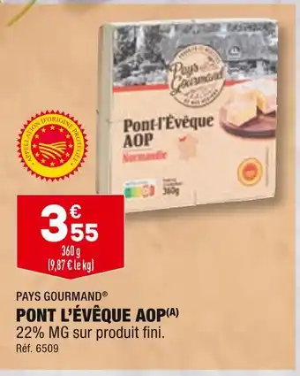 ALDI PAYS GOURMAND PONT L’ÉVÊQUE AOP offre