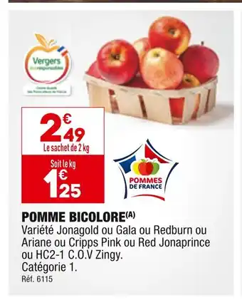 ALDI POMME BICOLORE offre