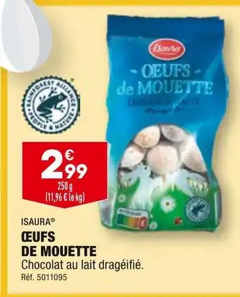 ALDI ISAURA ŒUFS DE MOUETTE offre