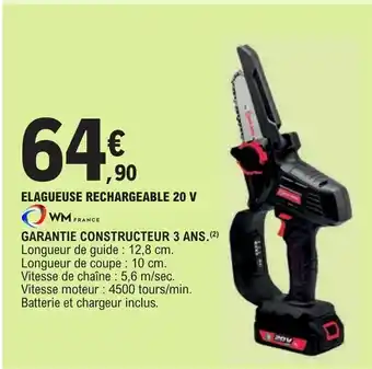 ELAGUEUSE RECHARGEABLE 20 V