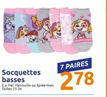 Action Socquettes basses offre