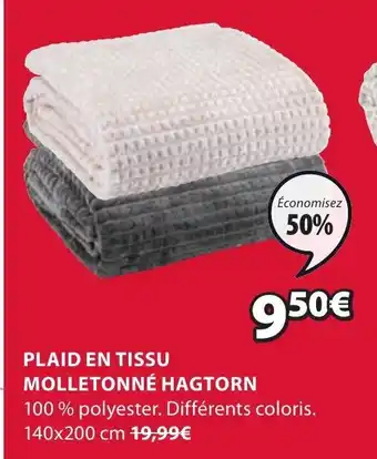 JYSK Plaid en tissu molletonne hagtorn offre