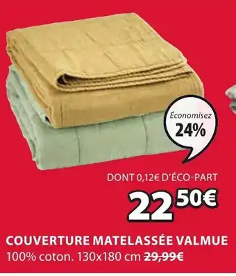JYSK Couverture matelassée valmue offre