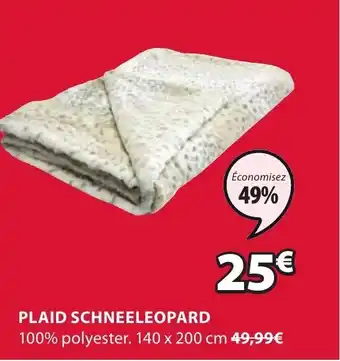 JYSK Plaid schneeleopard offre