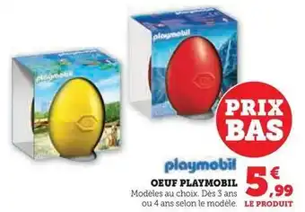 Hyper U Playmobil - oeuf offre