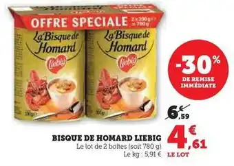 Super U Liebig - bisque de homard offre