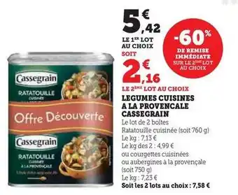 Hyper U Cassegrain - legumes cuisines a la provencale offre