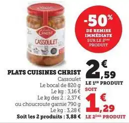 Hyper U Charles christ - plats cuisines offre