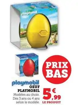 Super U Playmobil - oeuf offre