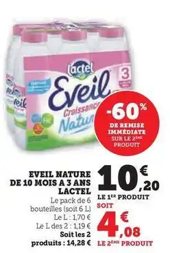 Super U Lactel - eveil nature de 10 mois a 3 ans offre