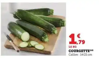 Hyper U Courgette offre