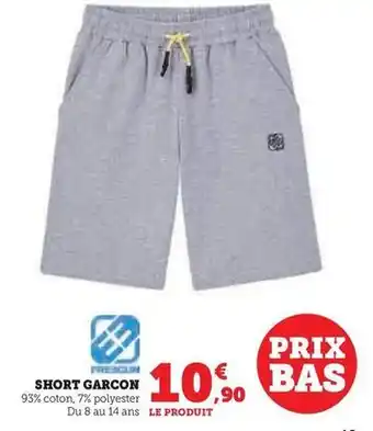 Hyper U Short garcon offre