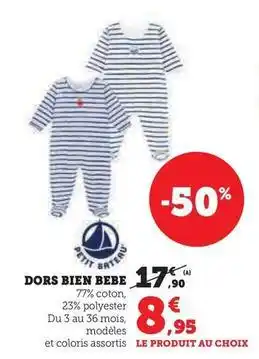 Hyper U Dors bien bebe offre