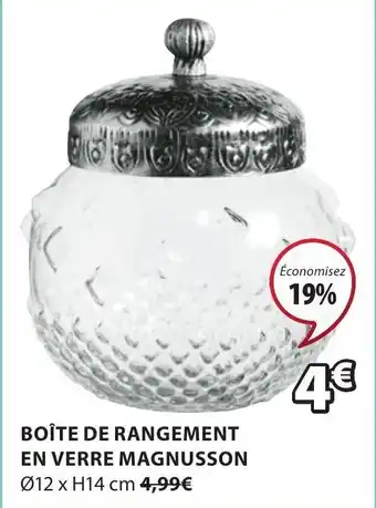 JYSK Boîte de rangement en verre magnusson offre