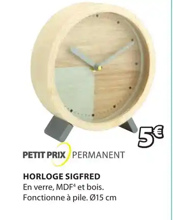 JYSK Horloge sigfred offre