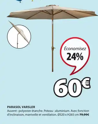 JYSK Parasol varsler offre