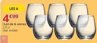 GiFi Lot de 6 verres offre