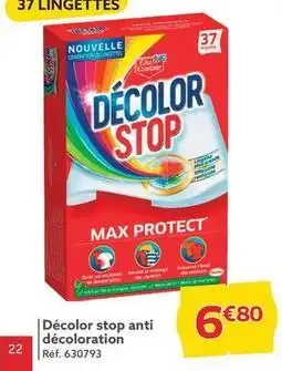 Gifi Décolor stop anti décoloration offre