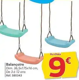 Gifi Balançoire offre