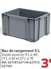 Gifi Bac de rangement offre