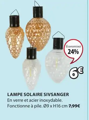 JYSK Lampe solaire sivsanger offre