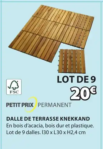JYSK Dalle de terrasse knekkand offre