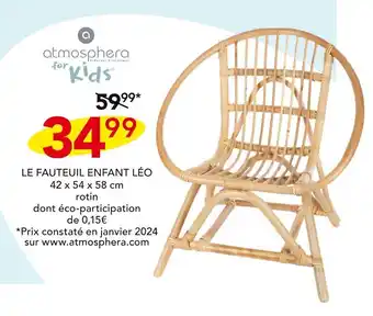 Stokomani LE FAUTEUIL ENFANT LÉO offre