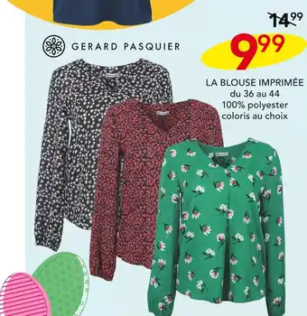 Stokomani GERARD PASQUIER LA BLOUSE IMPRIMÉE offre