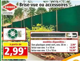 Norma COGEX Brise-vue ou accessoires offre