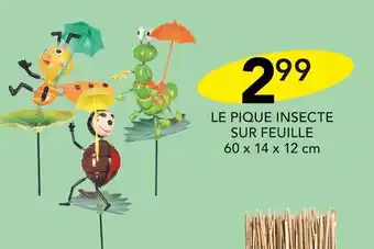 LE PIQUE INSECTE SUR FEUILLE