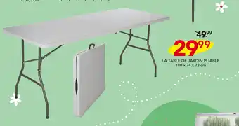 Stokomani LA TABLE DE JARDIN PLIABLE offre